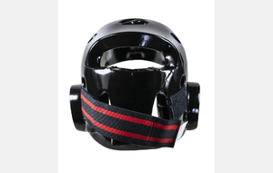 Casque avec visière blanc / bleu / rouge / noir